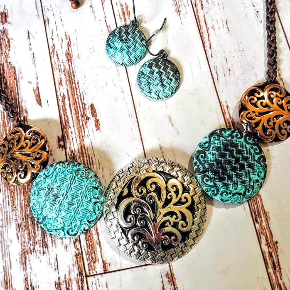 Greek Mermaid Necklace set